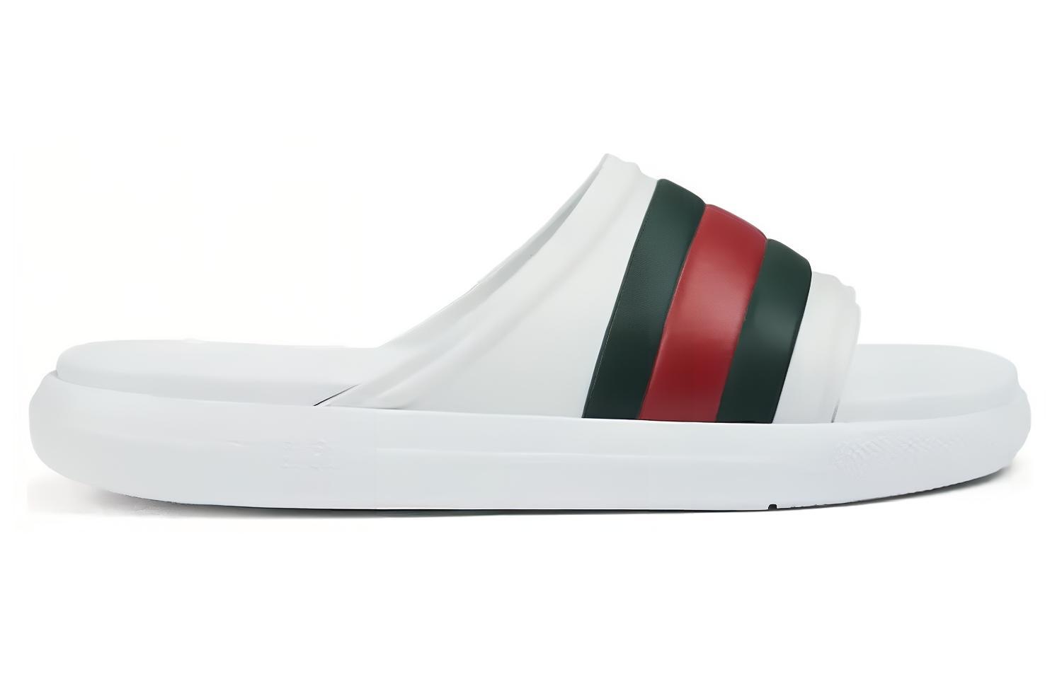 Gucci Web Slide Sandal 'White Green Red'