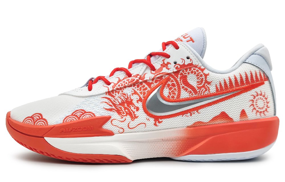 Nike Air Zoom G.T. Cut Academy Slip Resistant Low Top Basketball Shoes Unisex China Red