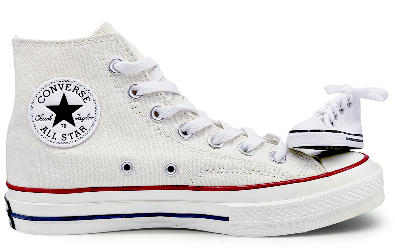 Converse Chuck 70 Chuck Taylor One More Time Abrasion Resistant Height Increasing High top Canvas Shoes Unisex White купить в интернет-магазине Yoocart с быстрой доставкой по России.
