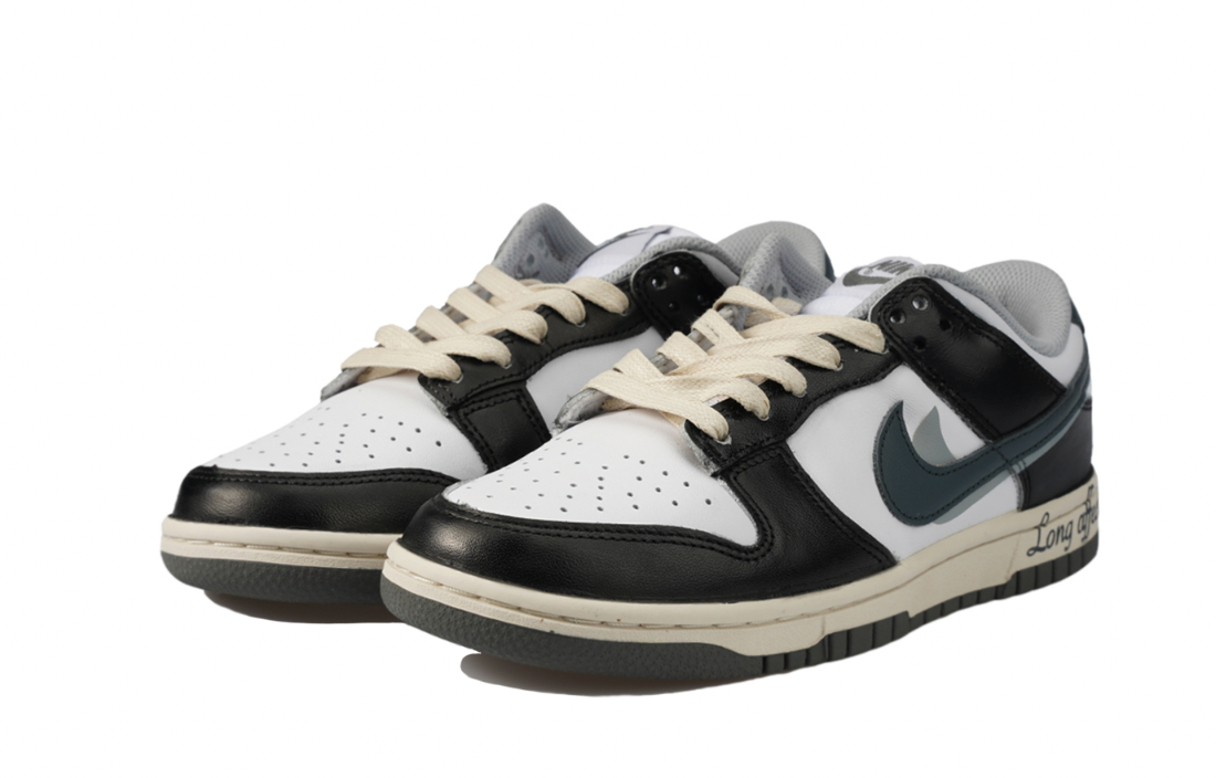 Nike Dunk Low Low-Top Skateboard Shoes Women's Black White Gray купить в интернет-магазине Yoocart с быстрой доставкой по России.