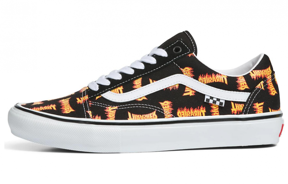 Vans Old Skool Thrasher All Over Flame Logo