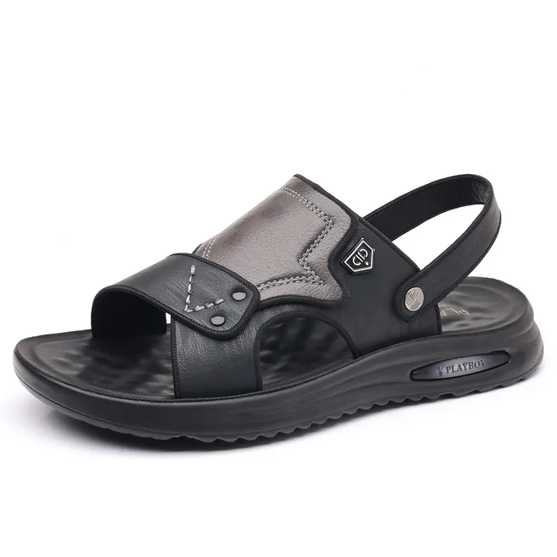 Playboy Beach Sandals Men's Black