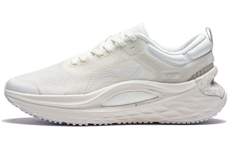 LiNing Furious Rider 6.0 Cushioning Anti-Slip And Wear-Resistant Low-Top Running Shoes Men's Mist White