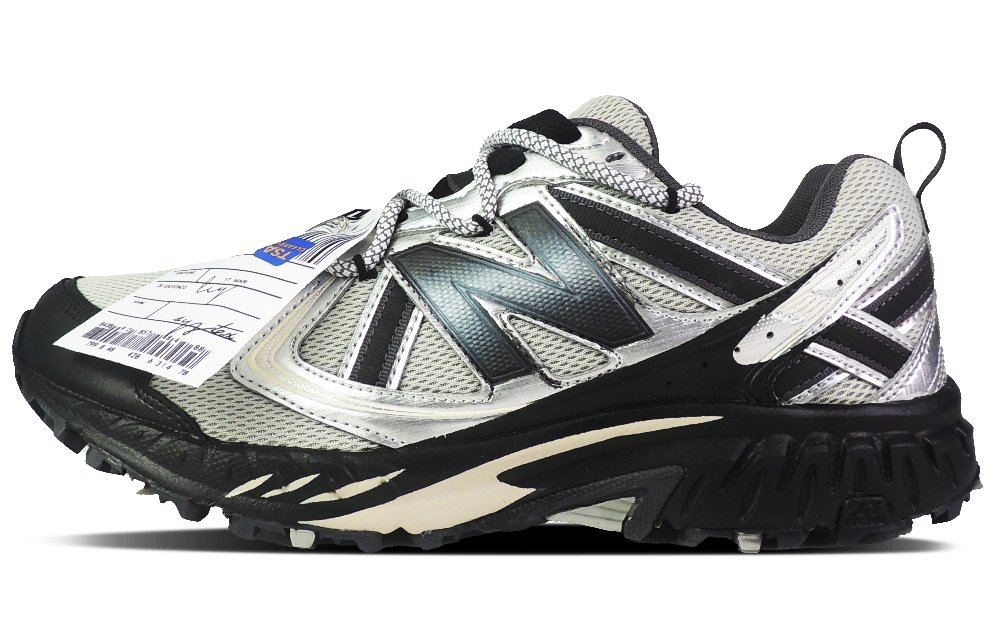 New Balance NB 410 Cushioning Anti-Slip Wear-Resistant Breathability Low-Top Casual Running Shoes Unisex Silver Black