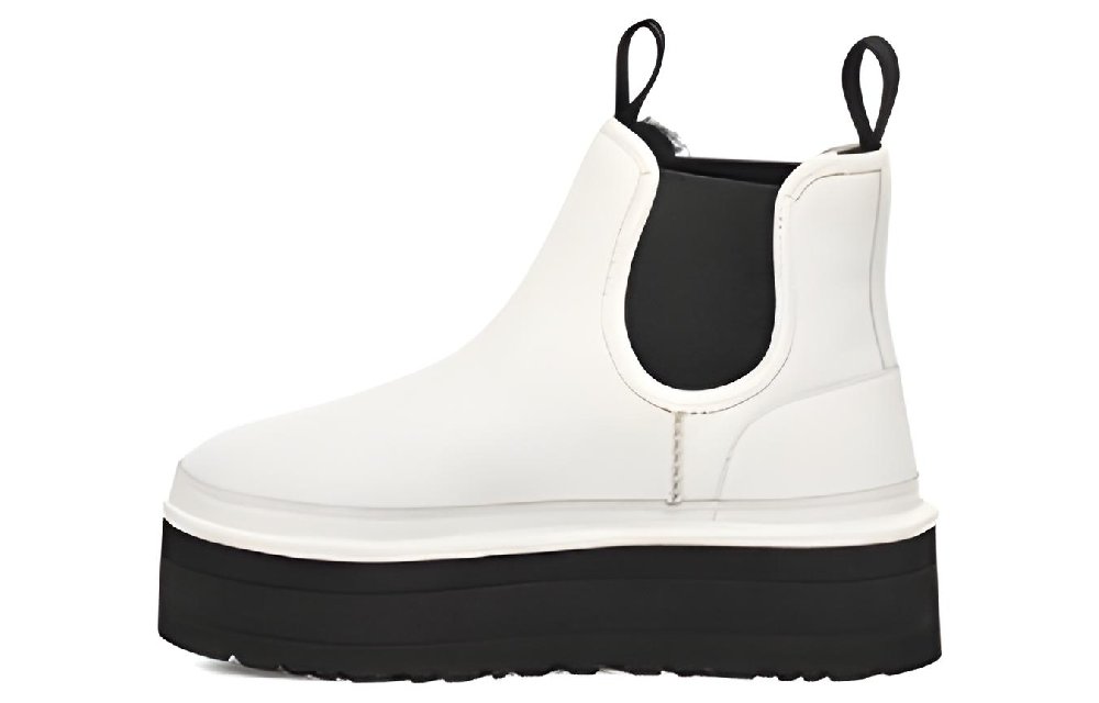 UGG Neumel Platform Chelsea Boot 'Pebbled White' Women's