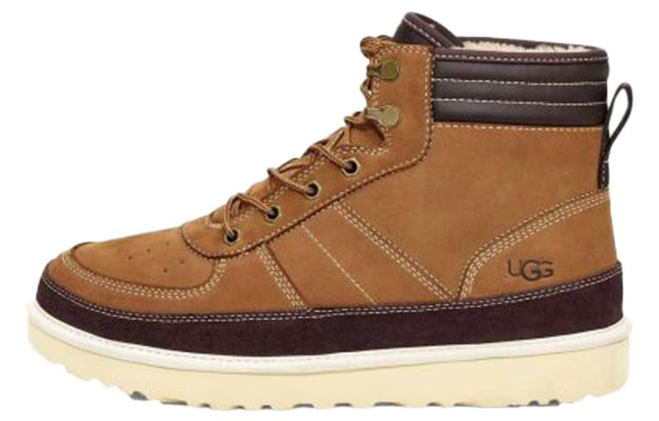 UGG Highland High Top Lacing Fleece Lined Brown
