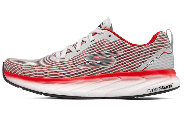 Skechers Go Run Trail Low Top Casual Running Shoes Men's Gray Red