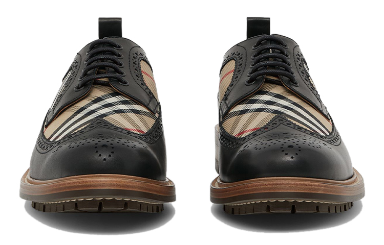 Burberry Vintage Derby Shoes Men's Black Brown купить в интернет-магазине Yoocart с быстрой доставкой по России.