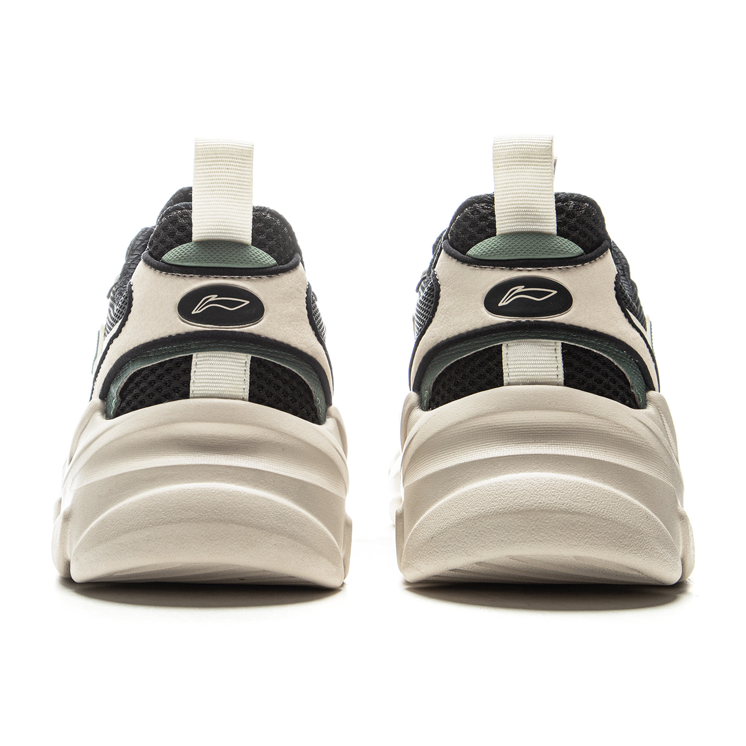 LiNing Clouds Cushioning Anti-Slip And Wear-Resistant Support Low-Top Chunky Sneakers Men's White Black купить в интернет-магазине Yoocart с быстрой доставкой по России.