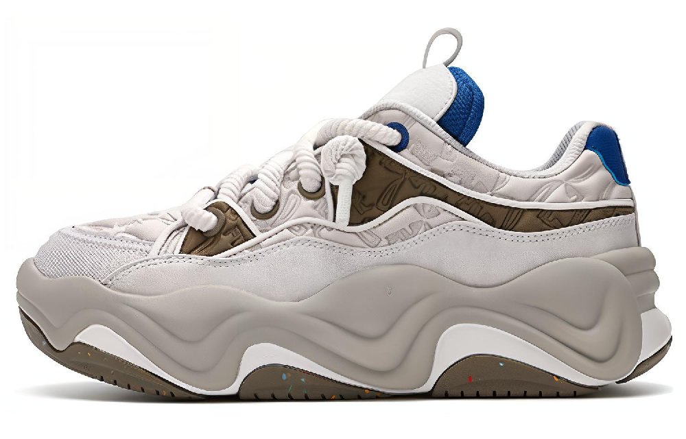 FILA BROOK LV Durable Breathable Low-Top Casual Shoes Men's Gray Green