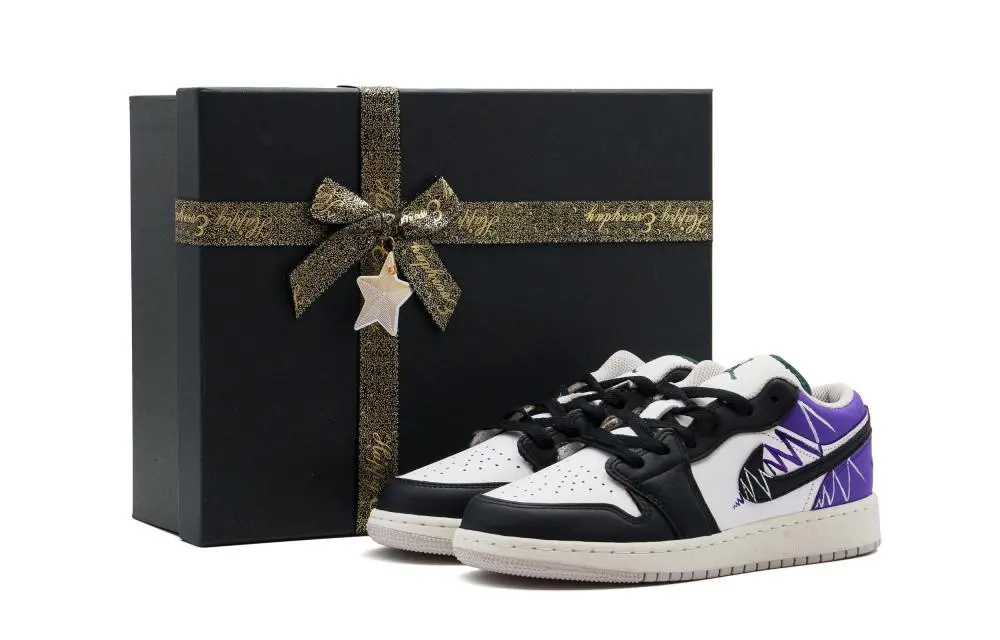 Jordan Air Jordan 1 Vintage Basketball Shoes Unisex Low top Purple