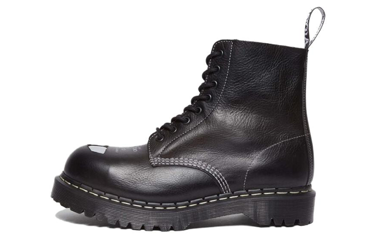 Dr. Martens 1460 Pascal Bex Exposed Steel Toe Lace Up Boots Black Women's
