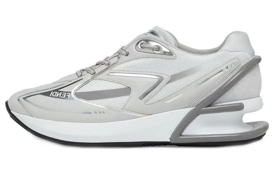 FENDI First 1 Leather-paneling Low-top Sneakers