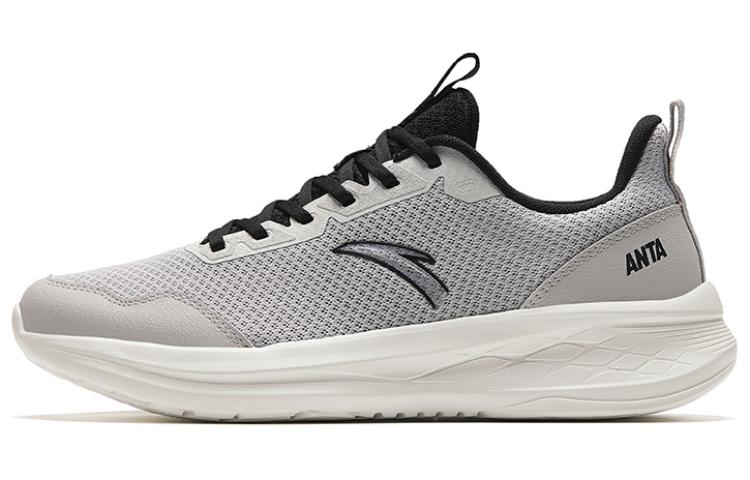 Anta Running Collection Shock Absorbers Slip Resistant Low top Training Running Shoes Men's Gray Black
