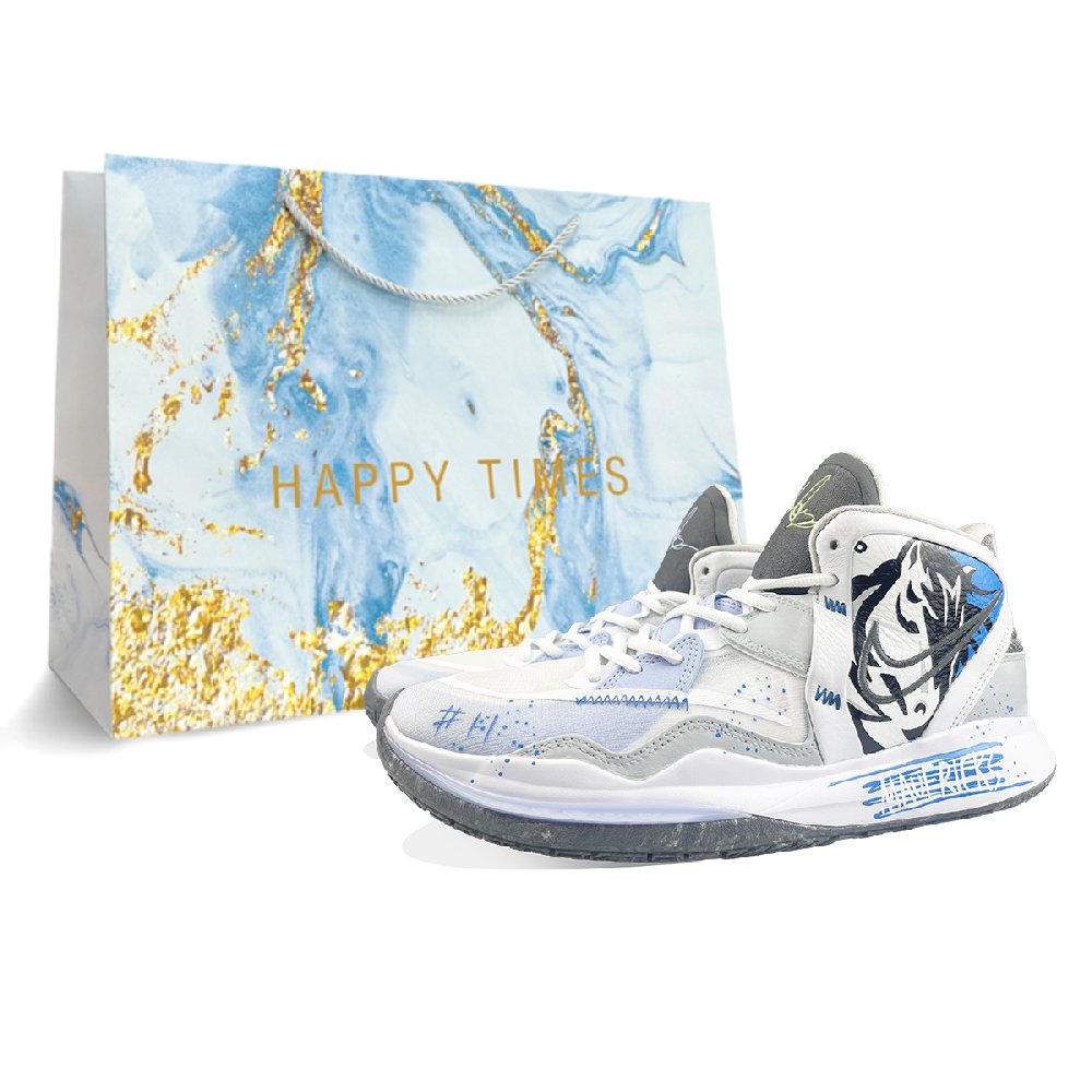 Nike Kyrie 8 Infinity Basketball Shoes Unisex Mid-Top Blue/Black