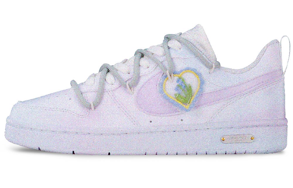 Nike Court Borough Anti-Slip And Wear-Resistant Lightweight Low-Top Skateboard Shoes Women's Light Purple