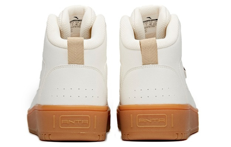 Anta Life Collection Anti-Slip Wear-Resistant High-Top Skateboard Shoes Men's Ivory White купить в интернет-магазине Yoocart с быстрой доставкой по России.