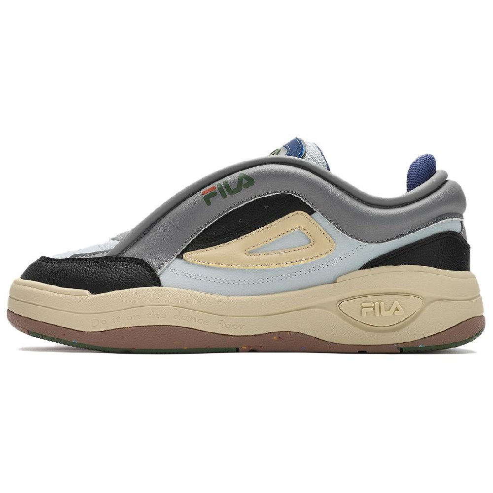 FILA MIX 2 Low Top Skateboard Shoes Men's Silver Gray