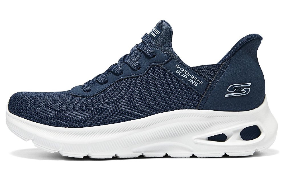 Skechers Slip Ins Low Top Casual Shoes Women's Blue