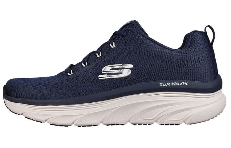 Skechers D'lux Walker Breathable And Lightweight Low Top Casual Shoes Men's Blue