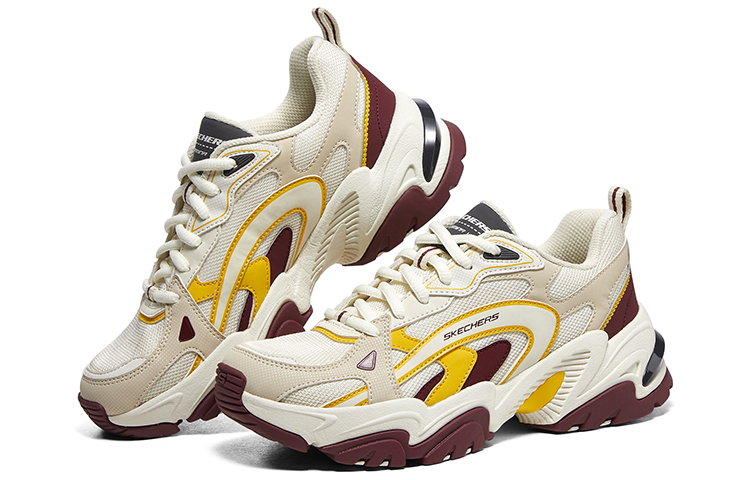 Skechers Stamina V2 'Beige Burgundy' Women's