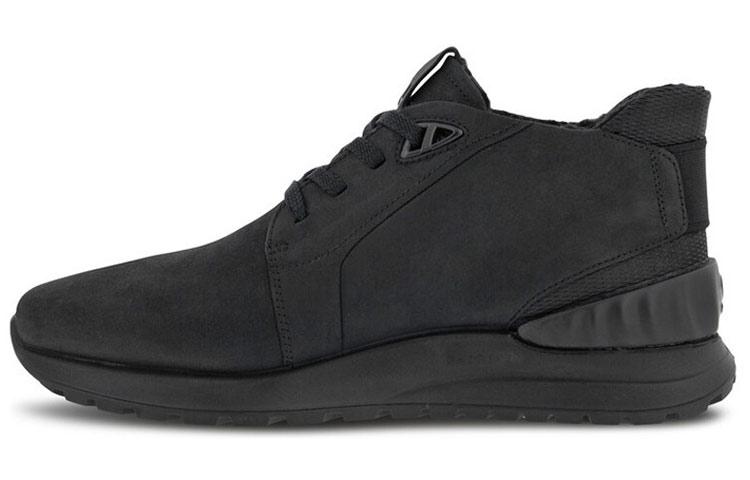 Ecco Ya Yue Elegant Collection Waterproof Coverage High-Top Running Shoes Men's Black