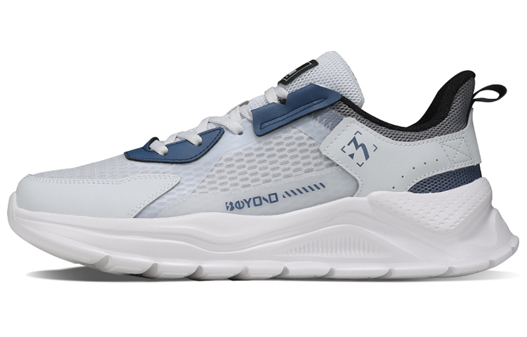 361° Cushioning Breathable Low-Top Running Shoes Men's Gray Blue