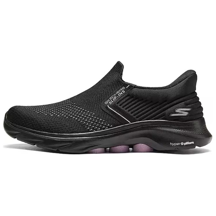 Skechers Women's GO WALK Low Top Casual Shoes Women's Black Pink