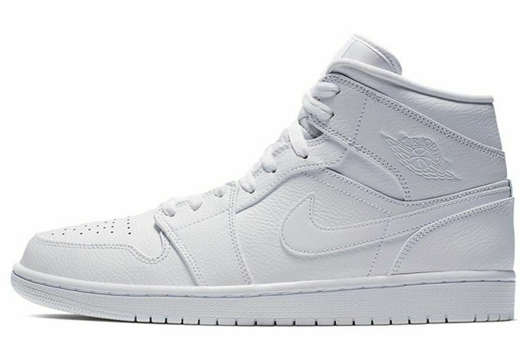 JORDAN 1 Mid Triple White 2019