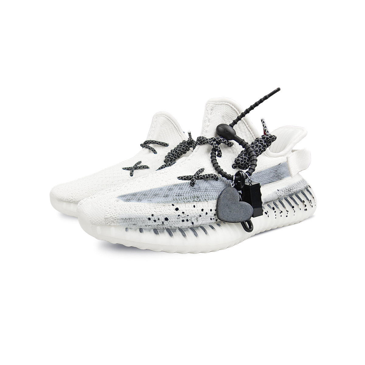 Adidas Originals Yeezy Boost 350 V2 BNK Dusk Silver Gray Cushioning Height Increase Low Top Casual Shoes Unisex Gray купить в интернет-магазине Yoocart с быстрой доставкой по России.