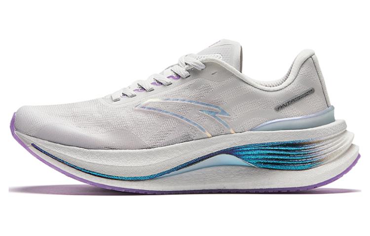 Anta Champion Running Shoes Pro Cushioning Wear-Resistant Low-Top Running Shoes Women's Gray Purple
