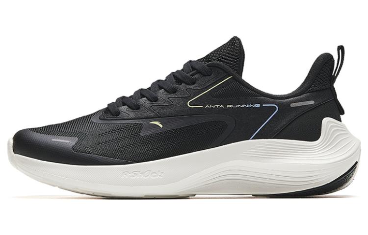 Anta New Stinger Slip Resistant Abrasion Resistant Low top Running Shoes Women's Black White