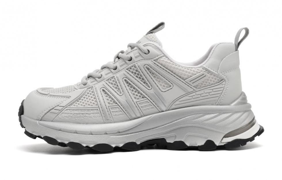 EBLAN Breathable Height Increasing Low-Top Chunky Sneakers Women's Gray