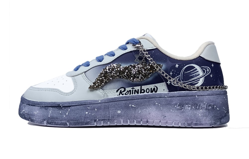 LINING Pontoon Boats Skateboard Shoes Women's Low-Top Purple White
