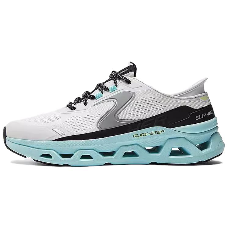 Skechers Slip Ins Low Top Casual Running Shoes Men's White Blue
