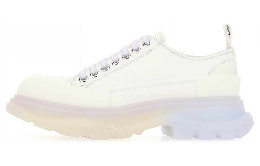 Alexander McQueen Tread Slick Low Lace Up Shoes 'White Multi' Women's