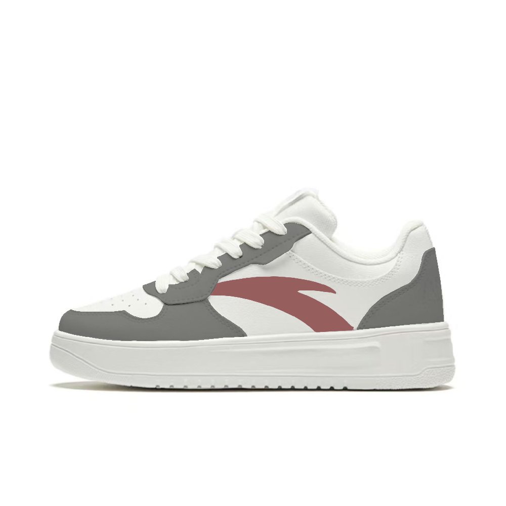 Anta Slip-Resistant Cushioning Low-Top Skateboard Shoes Men's Gray White