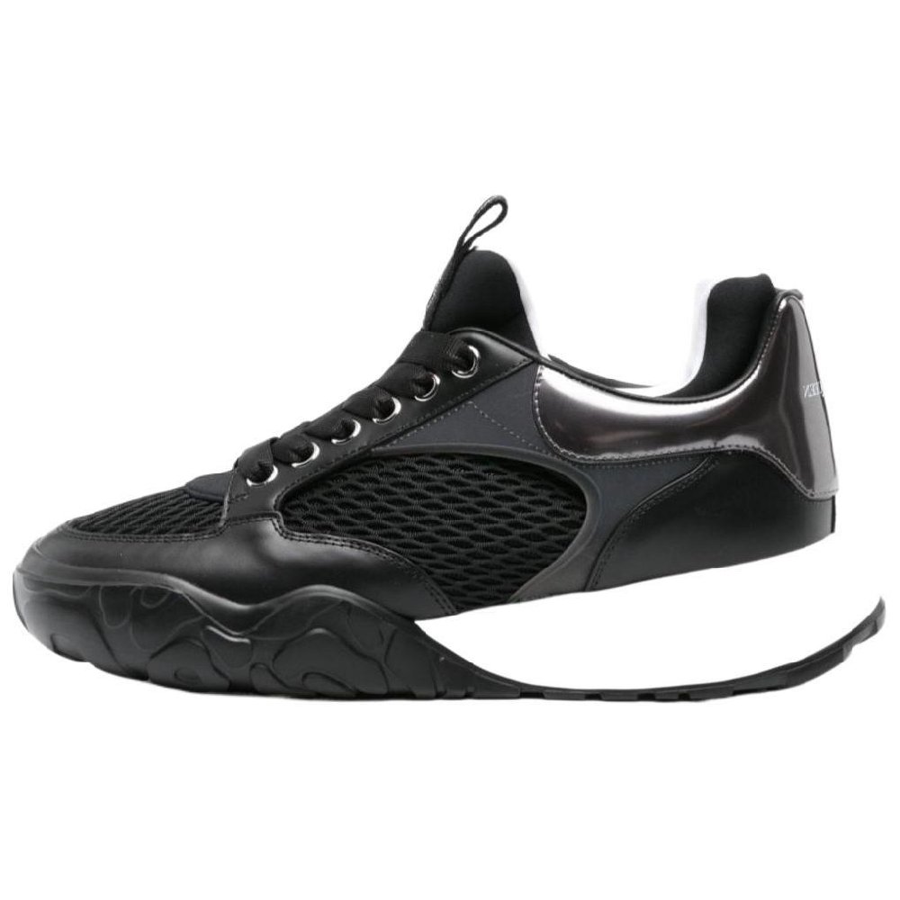 Alexander McQueen Court Black White Mesh
