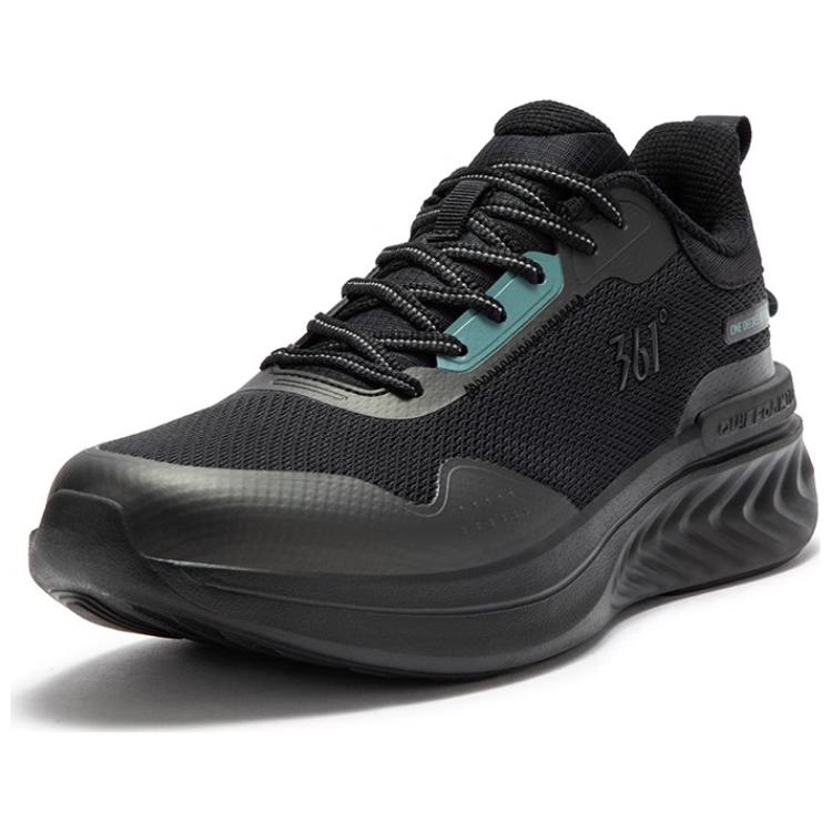 361° Hydrogen Wings Shock Absorbers With Slip Resistant Features Low Top Running Shoes Men's Black