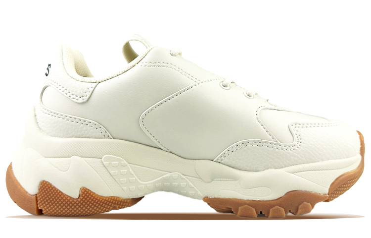 MLB Big Ball Chunky Low-Top Chunky Sneakers Unisex Beige Orange
