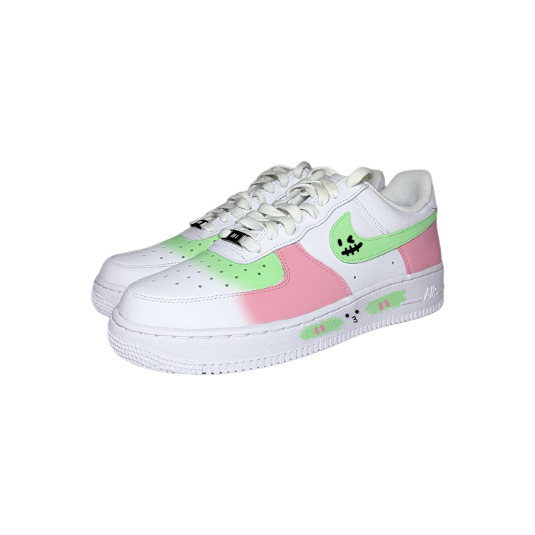 Nike Air Force 1 Watermelon Love Low top Skateboard Shoes Women's Pink White Green купить в интернет-магазине Yoocart с быстрой доставкой по России.