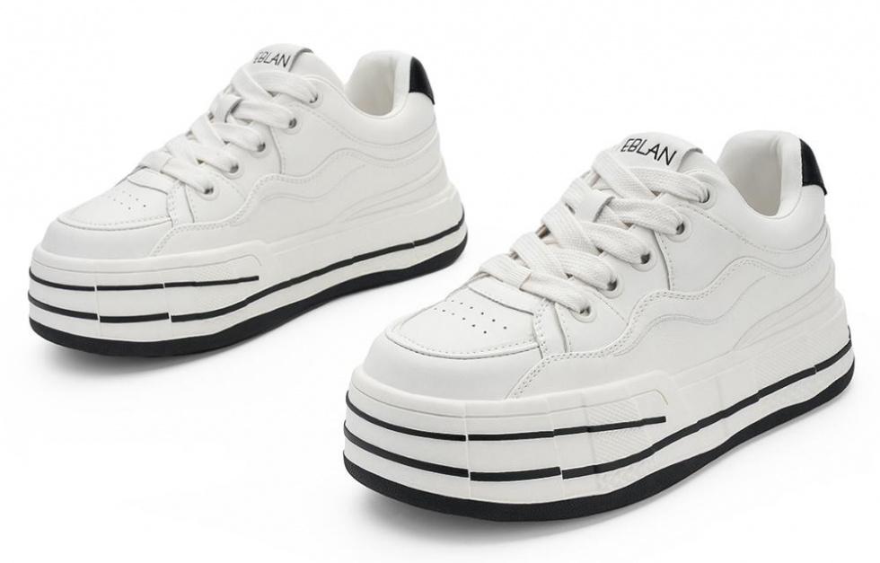 EBLAN Low-Top Casual Shoes Women's Beige Black купить в интернет-магазине Yoocart с быстрой доставкой по России.