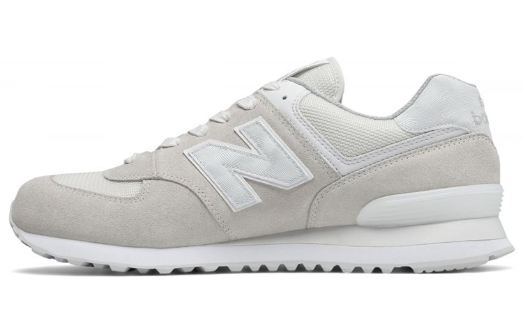 New Balance NB 574 Running Shoes Men Low-Top Light Beige/White