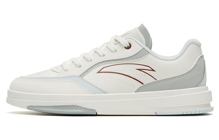 Anta Life Collection Anti-Slip Wear-Resistant Low-Top Skateboard Shoes Women's White Gray