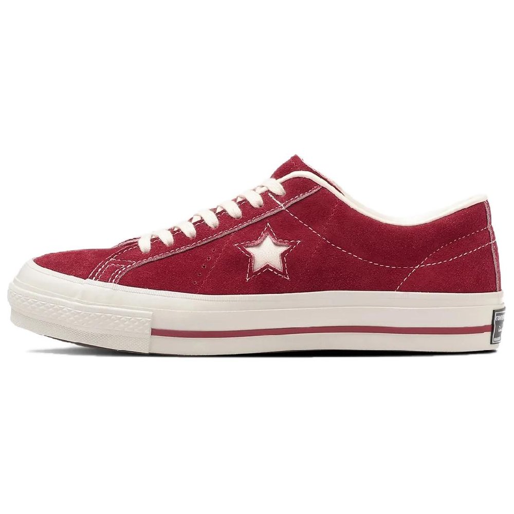 Converse One Star Anti-Slip Wear-Resistant Low-Top Canvas Shoes Unisex Red