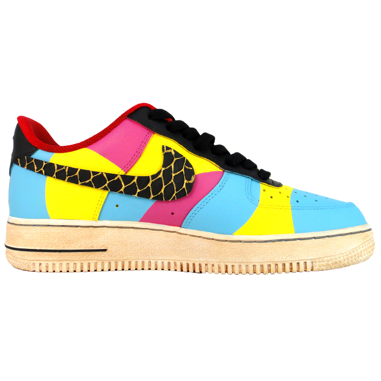 Nike Air Force 1 God Beast Carnival Abrasion Resistant Low Top Skateboard Shoes Unisex Red Yellow Blue купить в интернет-магазине Yoocart с быстрой доставкой по России.