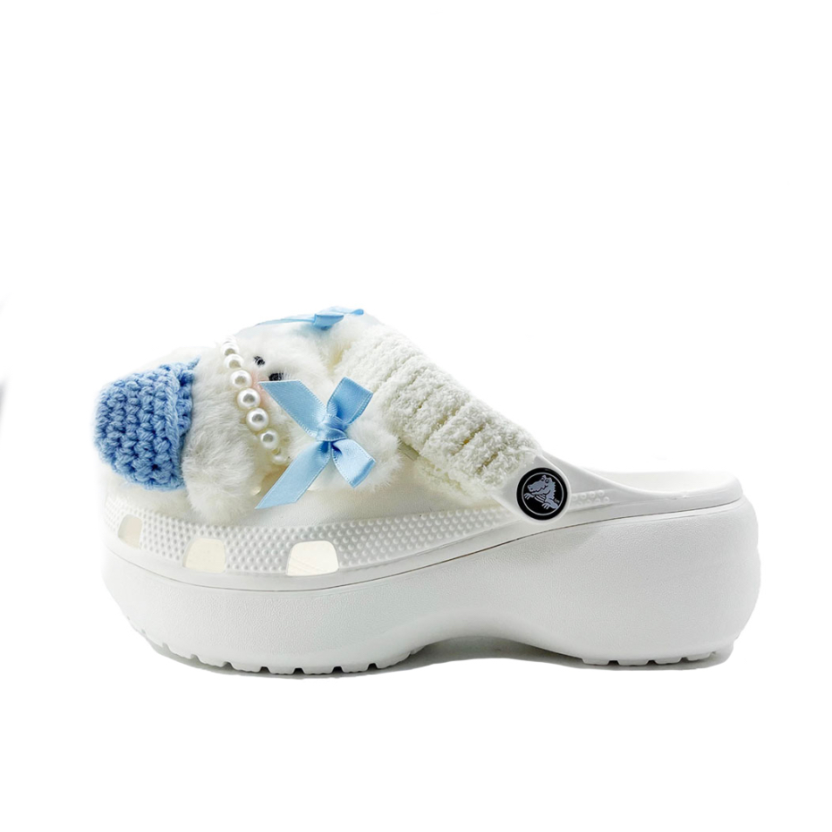 Crocs Classic Platform Clog Clogs Unisex White