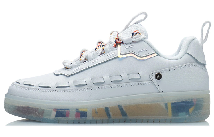 LiNing CF Journey Series CF Tracing Abrasion Resistant Breathable Support Low Top Skateboard Shoes Women's White