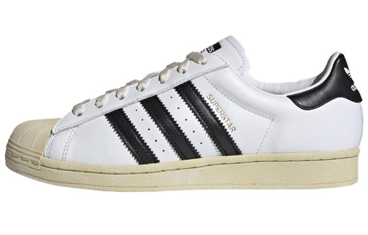 Adidas Superstar White Black Aged Sole