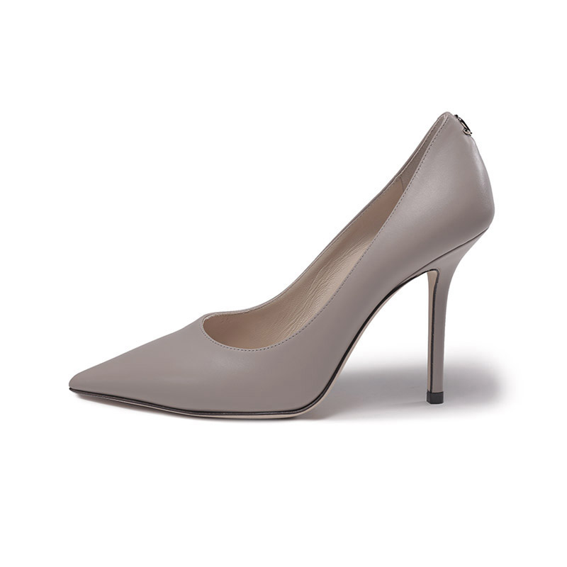 Jimmy Choo LOVE Slim Heel High Heels 10cm Women's Lime Gray